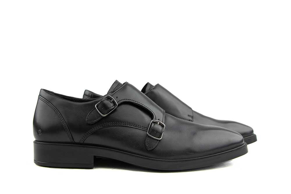 Ecco Gesp Metro Milan Double Monk Black