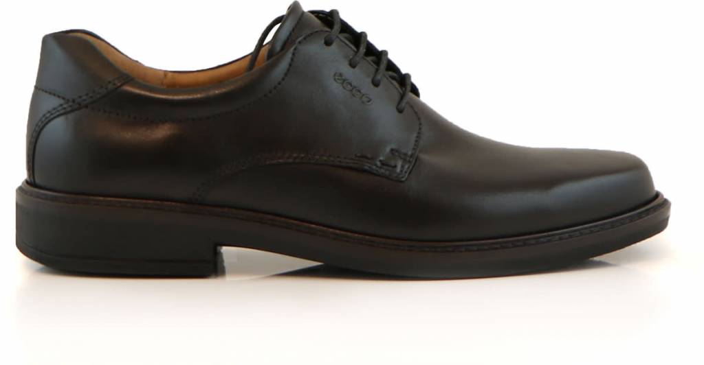 Veterschoen Zwart Leer