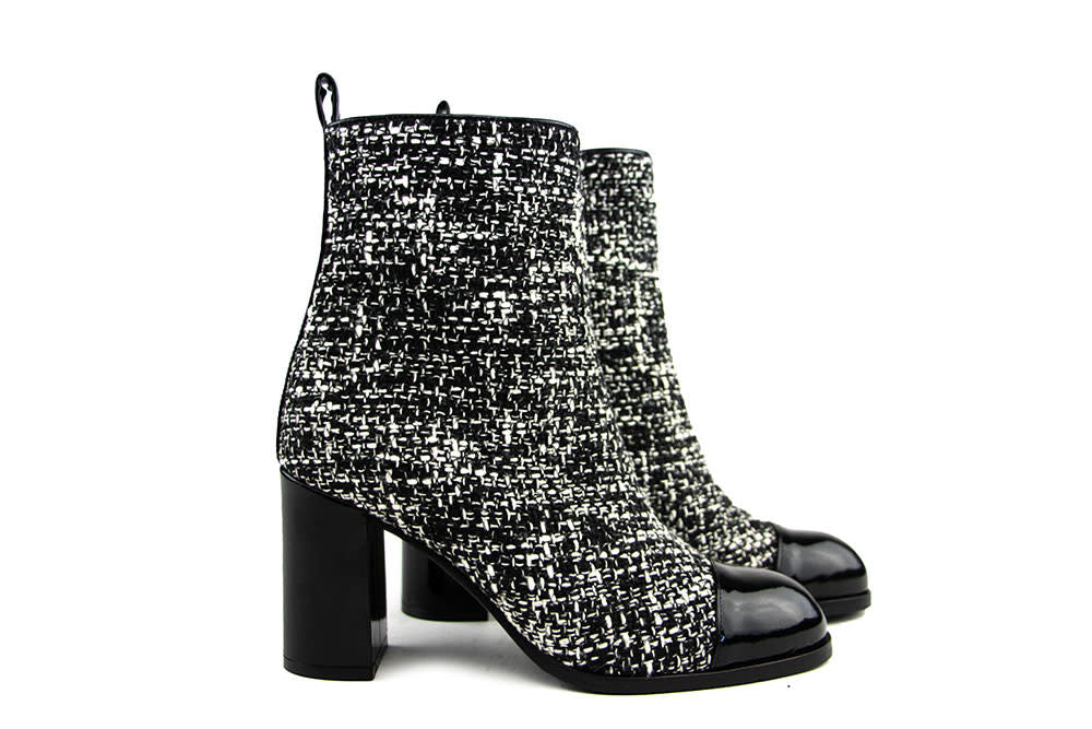 Eva Luna Enkellaars Ivana Nero Tweed Vernice
