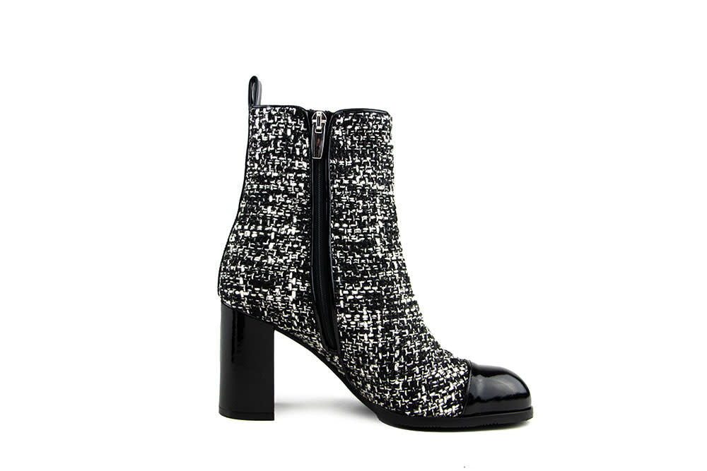 Eva Luna Enkellaars Ivana Nero Tweed Vernice