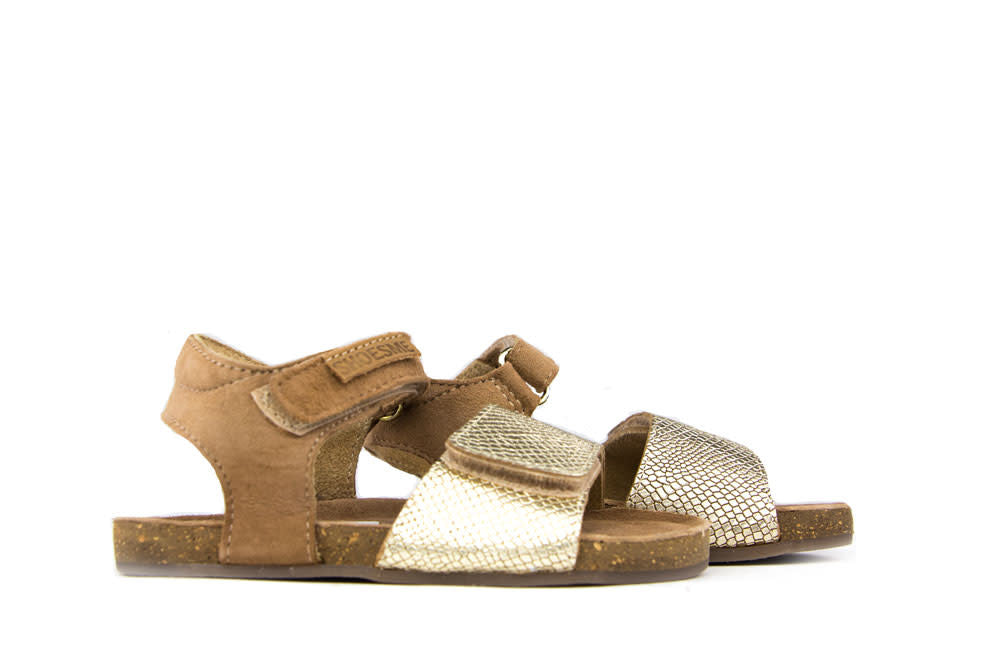 Shoesme Sandaal Light Gold Cognac