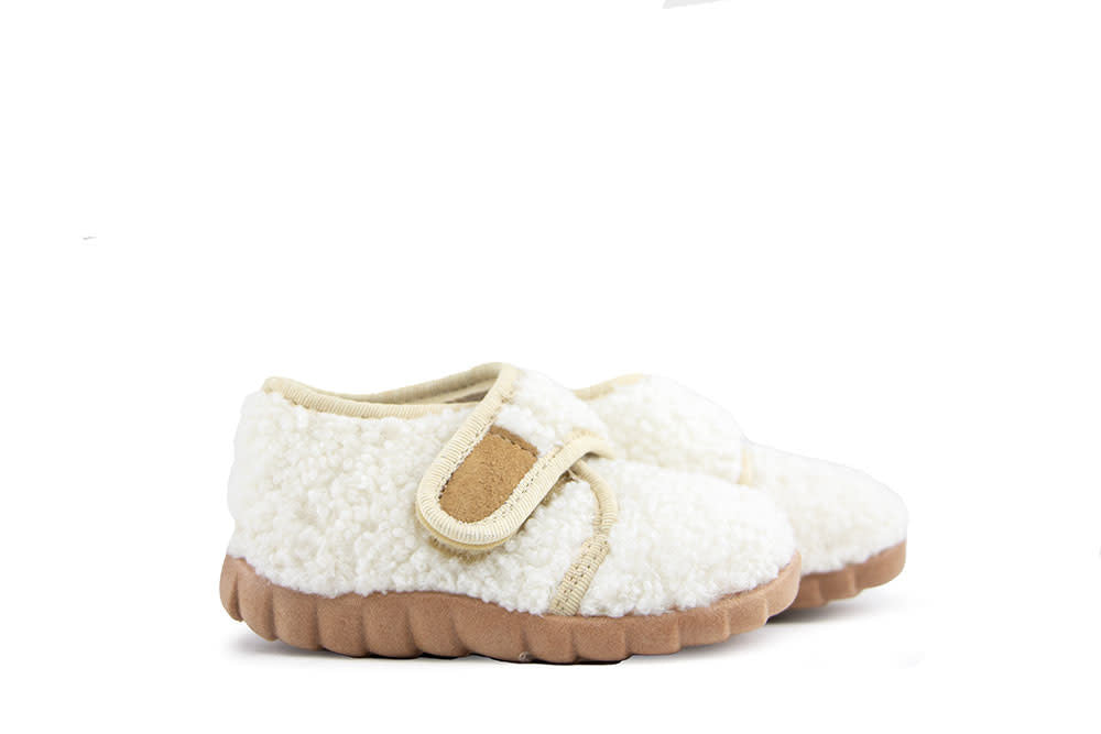 Fischer Pantoffel Weiss Teddy