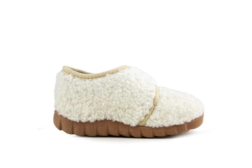 Fischer Pantoffel Weiss Teddy