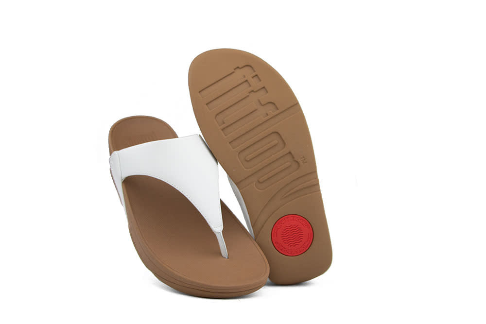 Fitflop Lulu Leather Toepost White