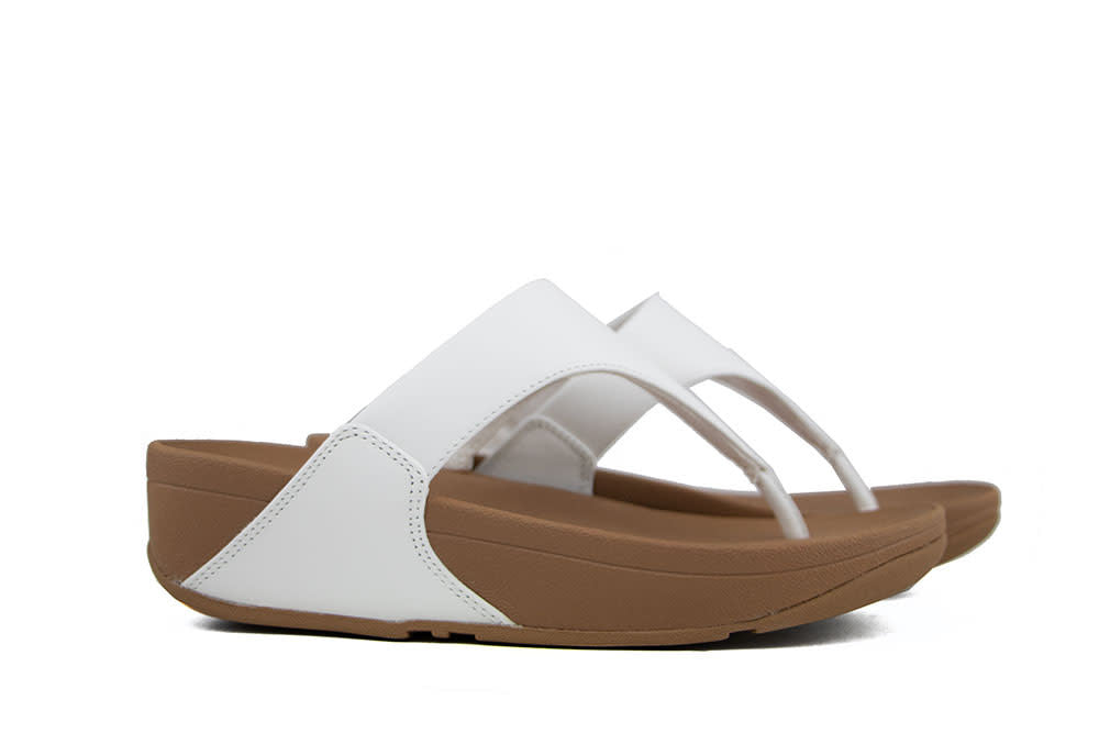 Fitflop Lulu Leather Toepost White