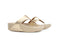 FitFlop Lulu Leather Toepost Platino