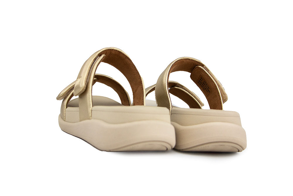 FitFlop F-Mode Go Adjustable Flatform Platino