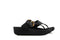 FitFlop Lulu Resin Buckle Toe Post All Black