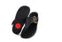 FitFlop Lulu Resin Buckle Toe Post All Black