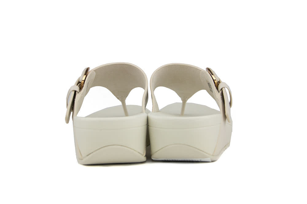 FitFlop Lulu Resin Buckle Toe Post Paris Beige