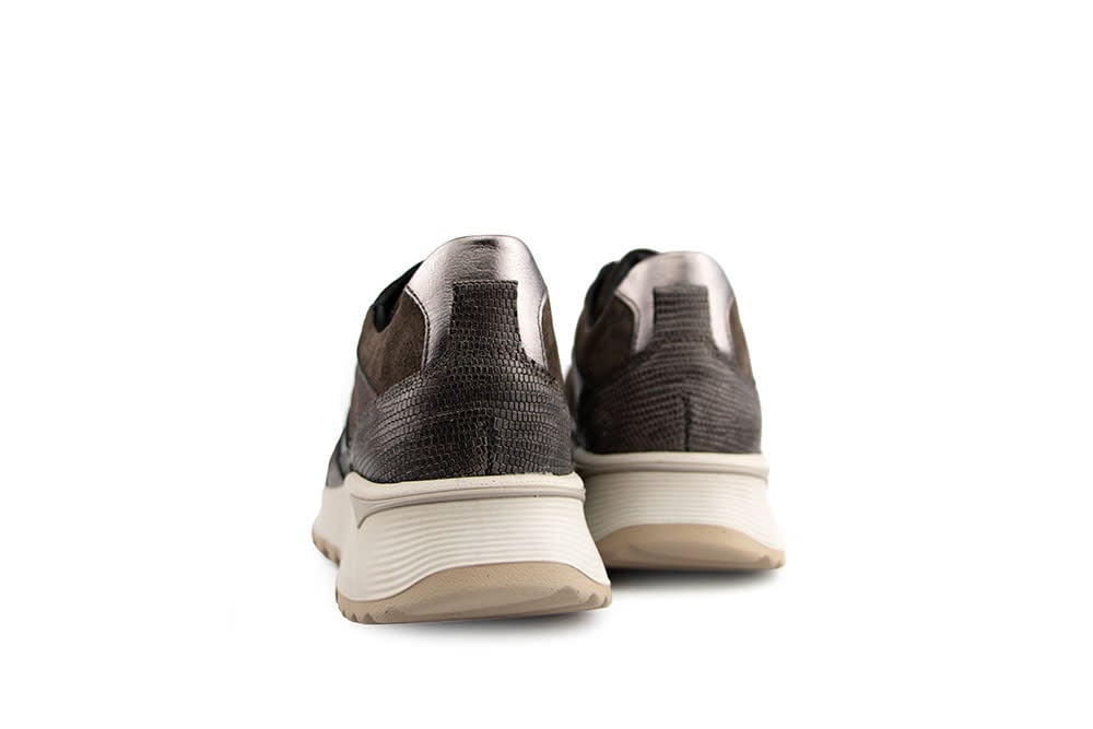 Footnotes Sneaker Silke Dark Brown Combi