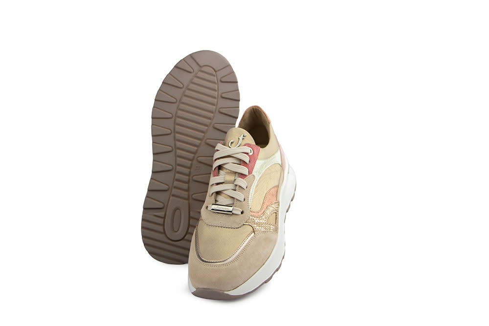 Footnotes Sneaker Silke Suède Metallic Beige H