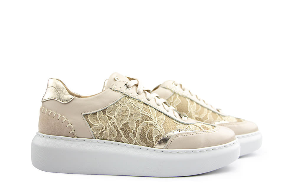 Footnotes Sneaker Claire Beige Combi