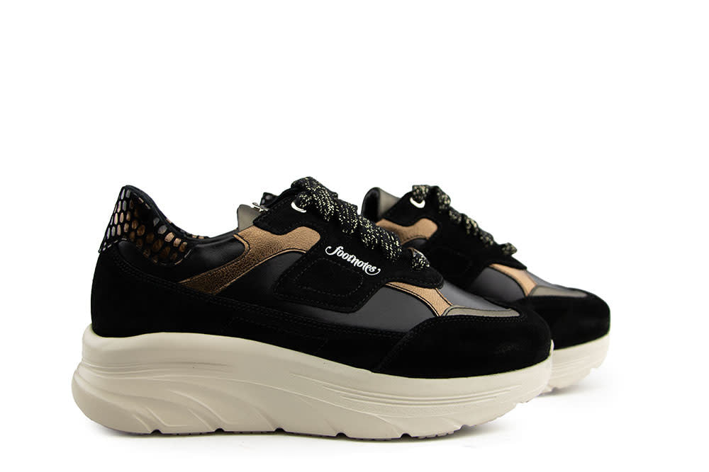 Footnotes Sneaker Pem Black Gold