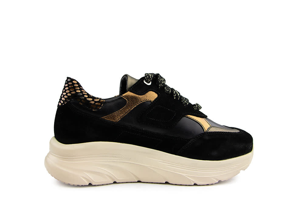 Footnotes Sneaker Pem Black Gold