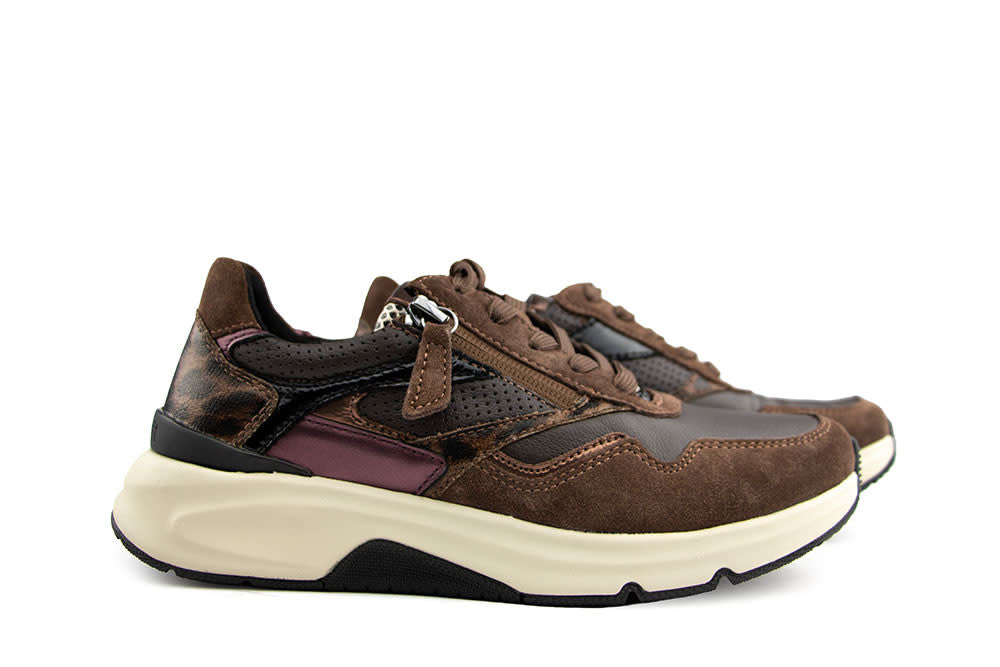 Gabor Rolling Soft Sneaker Mocca Mulberry