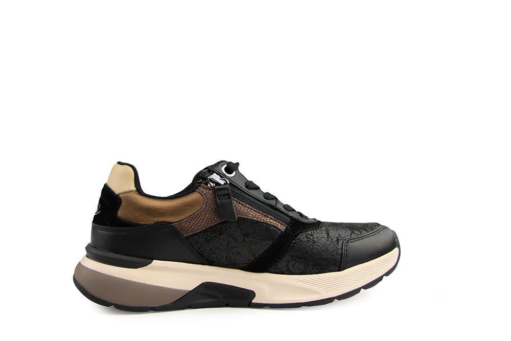 Gabor Rolling Soft Sneaker Black Desert