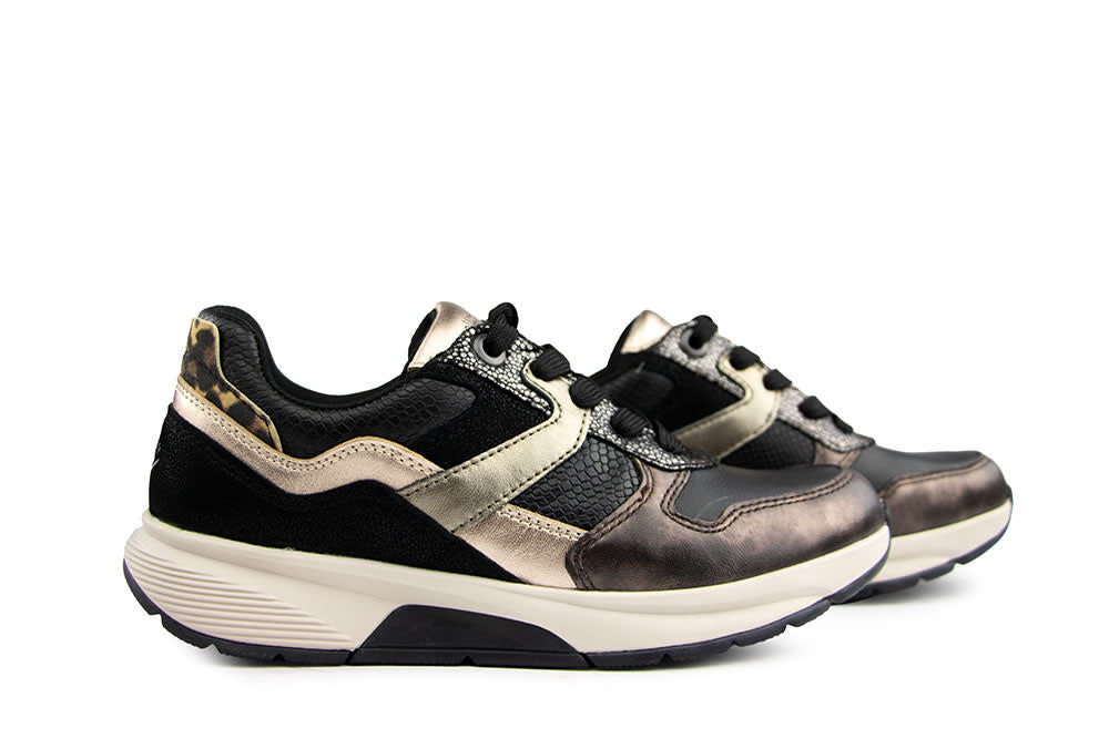 Gabor Rolling Soft Sneaker Black Taupe