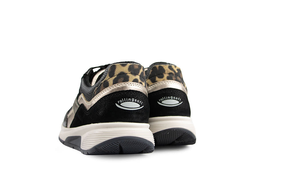 Gabor Rolling Soft Sneaker Black Taupe