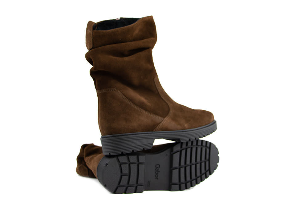 Gabor Korte Laars Plooi Whisky Suede