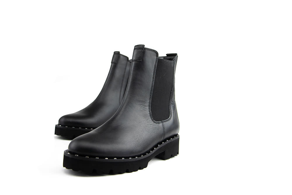 Gabor Chelsea Boots Schwarz Altsilber