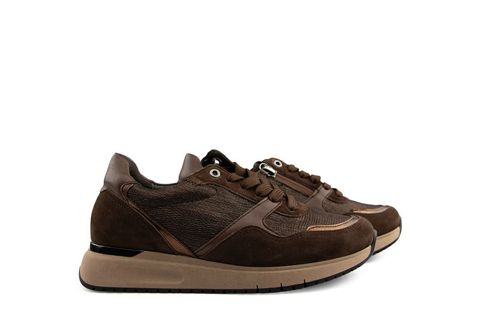 Gabor Sneaker Cacao Lizard Metal