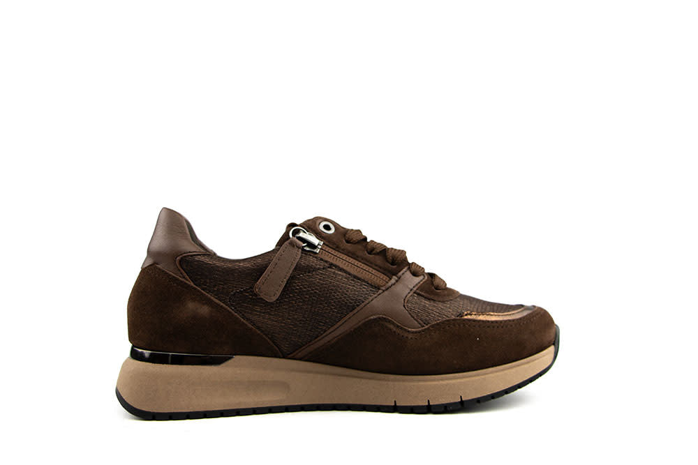 Gabor Sneaker Cacao Lizard Metal