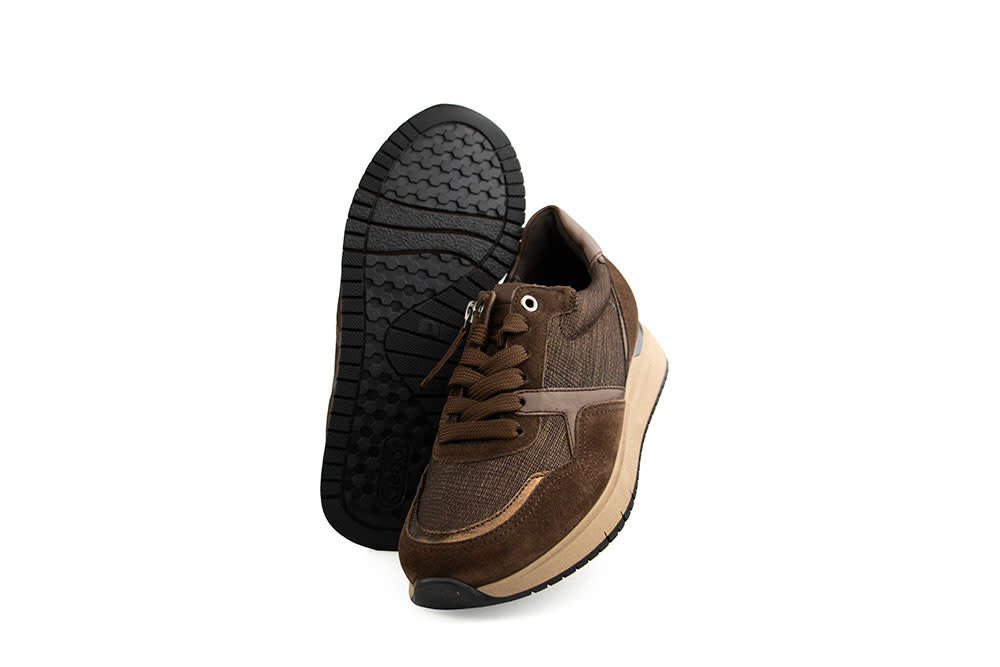 Gabor Sneaker Cacao Lizard Metal