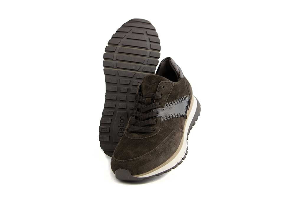 Gabor Sneaker Mocca Lack Boa H