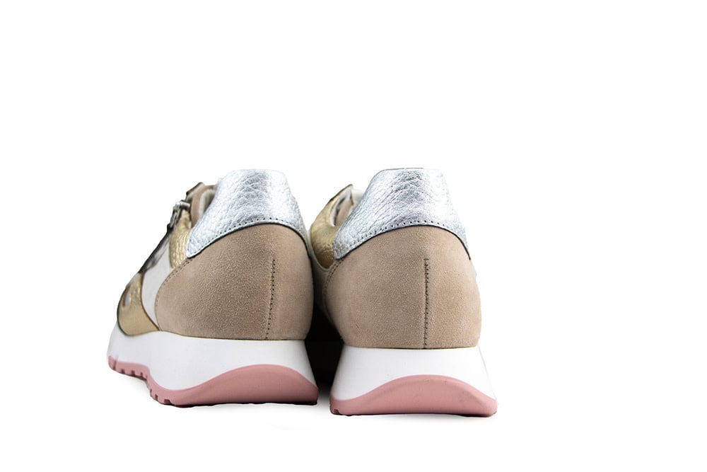Gabor Sneaker Latte Silber Rose Metal