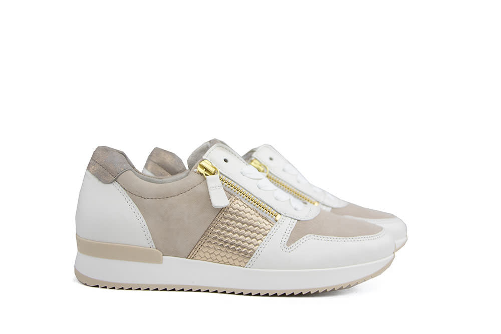 Gabor Sneaker Latte Oak Kombi Nappa Treccia