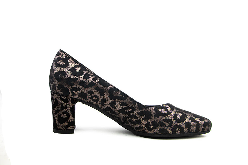Gabor Pump Rame Schwarz Leo