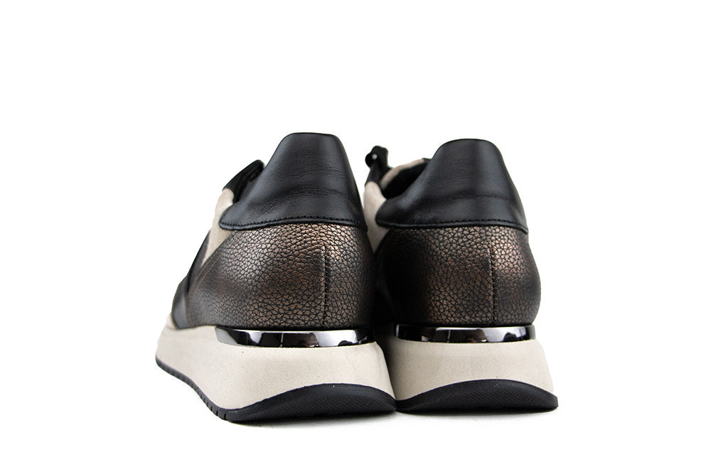 Gabor Sneaker Bronce Silk Schwarz