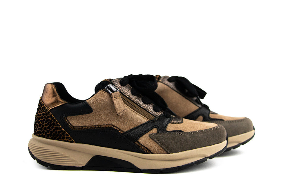 Gabor Rolling Soft Sneaker Nut Black Bronce