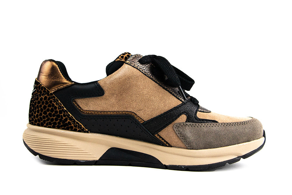 Gabor Rolling Soft Sneaker Nut Black Bronce