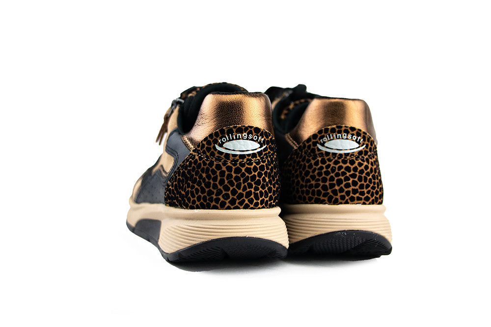 Gabor Rolling Soft Sneaker Nut Black Bronce