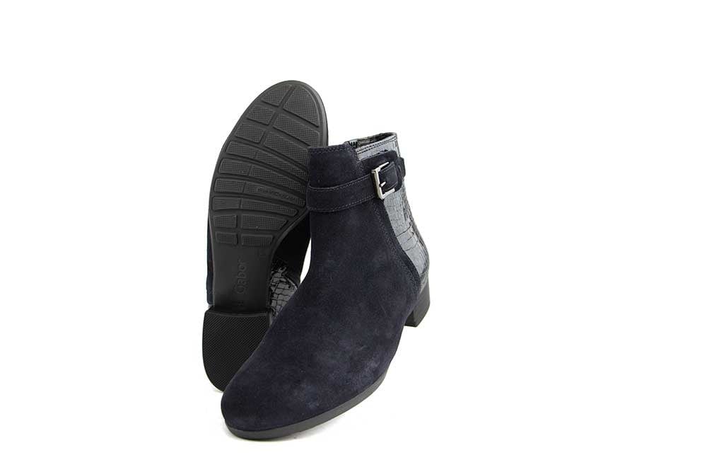 Gabor Enkellaars Dark Blue Krokolack H