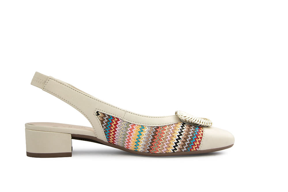 Gabor Slingback Multicolor Panna