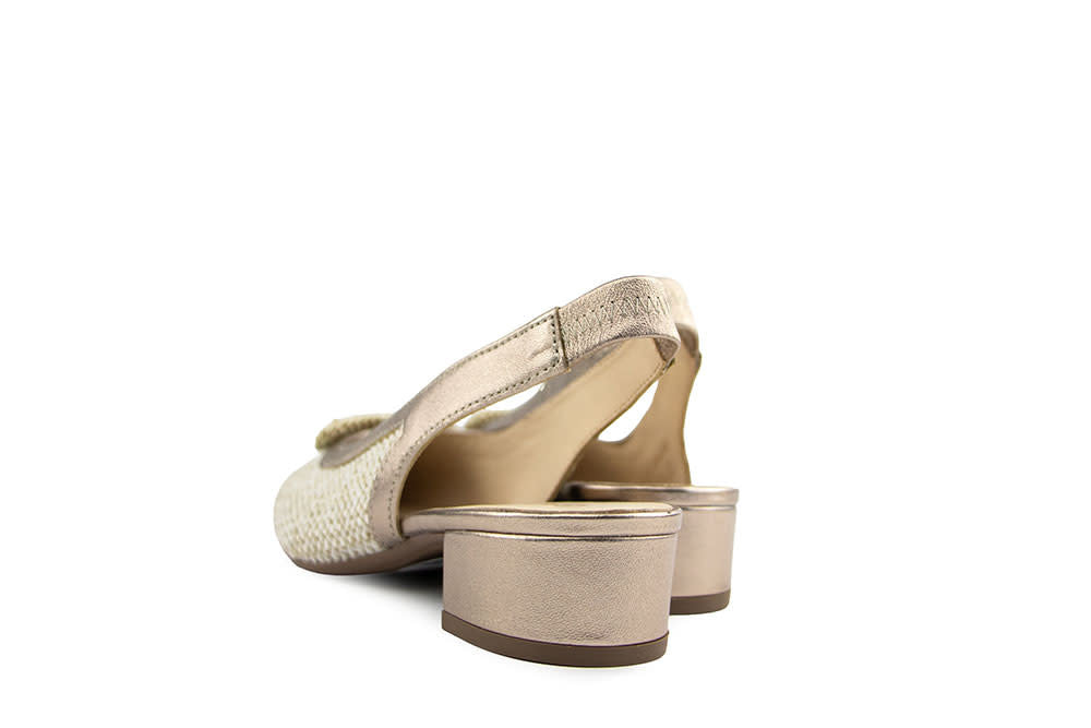 Gabor Slingback Metallic Oak Puder