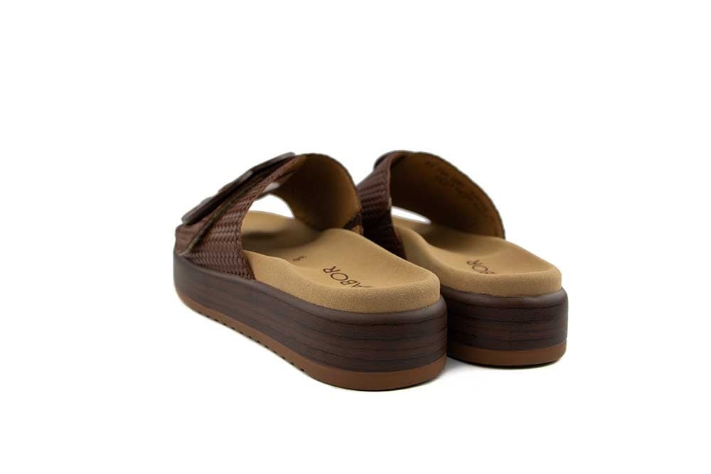 Gabor Slipper Cognac Camel Treccia