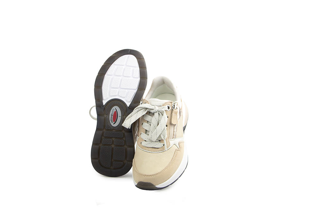 Gabor Rolling Soft Sneaker Leinen Oak Puder