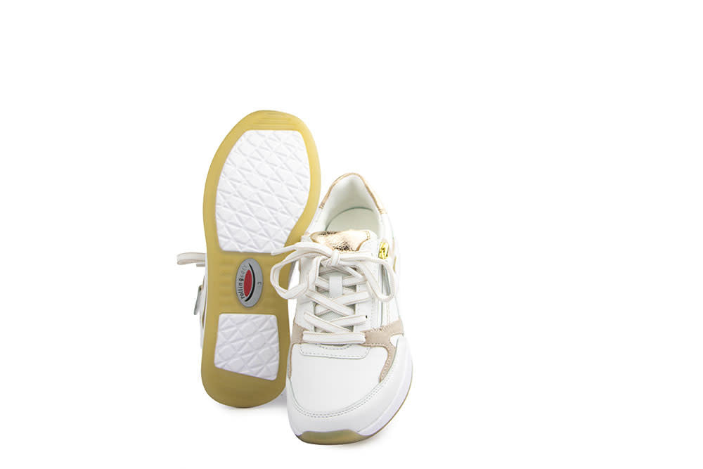 Gabor Rolling Soft Sneaker Weiss Oasi Platino
