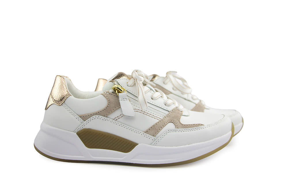 Gabor Rolling Soft Sneaker Weiss Oasi Platino
