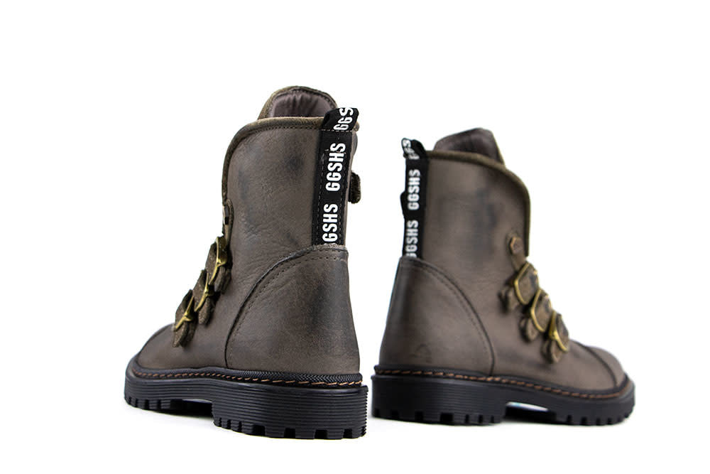 Giga Bikerboots Taupe Riempjes