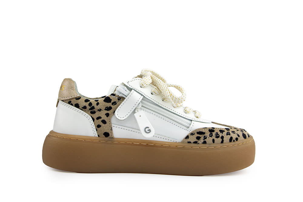 Giga Sneaker Leopard White Beyaz