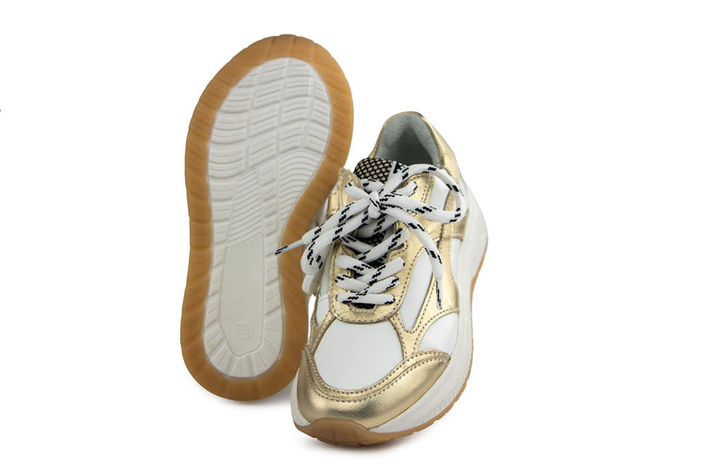 Giga Sneaker Stock Gold Nappa Beyaz