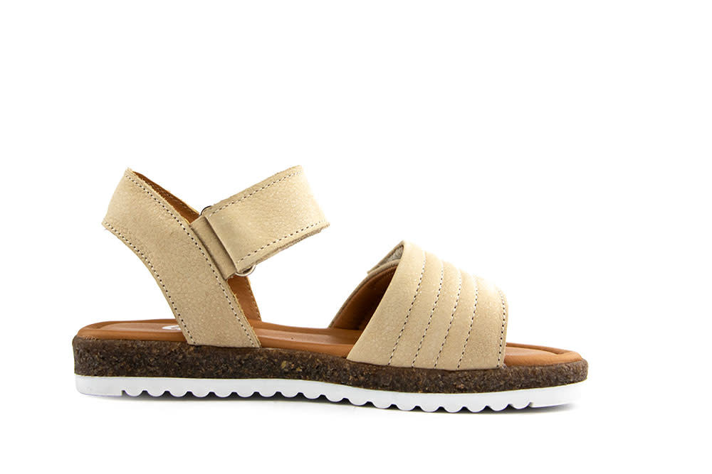 Giga Sandaal Nubuck Glitter Beige