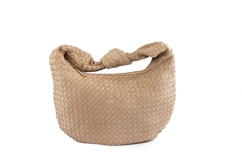 Giuliano Tas Vlecht Beige Taupe