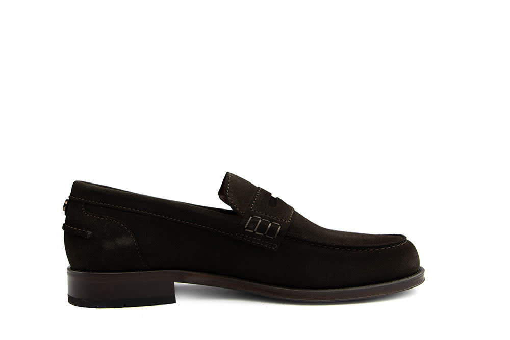 Greve Loafer Austin Dark Brown Velvet