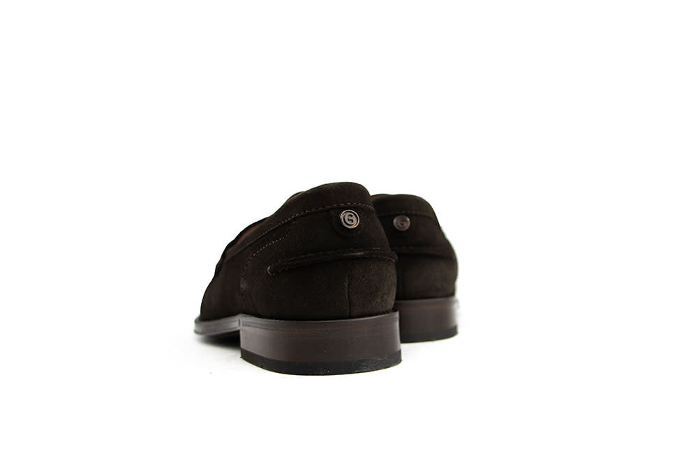 Greve Loafer Austin Dark Brown Velvet